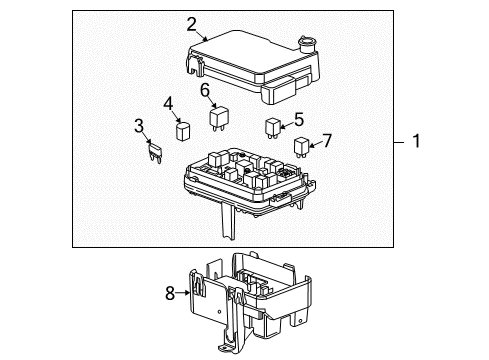 2014 GMC Terrain Fuse Box Diagram for 22929762