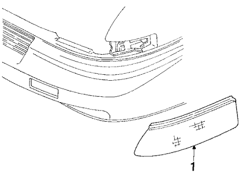 1996 Oldsmobile Silhouette Side Marker Lamps Diagram