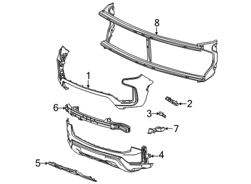 2023 Chevy Suburban Lower Cover, Black Diagram for 85004732
