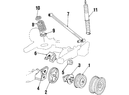 1990 Pontiac 6000 Rear Brakes Diagram
