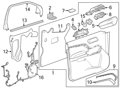 2023 GMC Canyon Power Seats Diagram