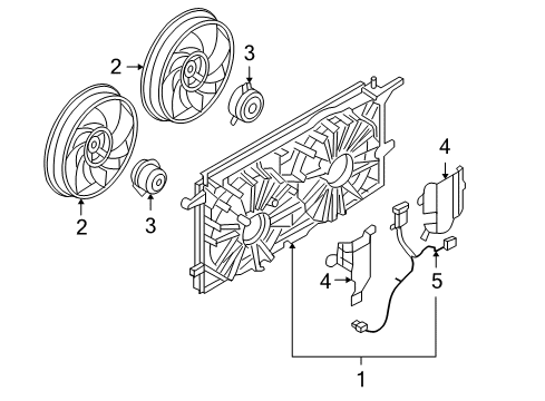 2008 Chevy Uplander Cooling System, Radiator, Water Pump, Cooling Fan Diagram