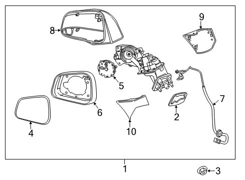 2022 Chevy Trax Lower Cover, Rear Driver Side Diagram for 42492890