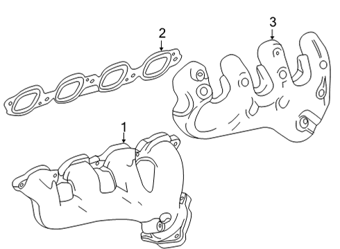 2022 GMC Sierra 3500 HD Exhaust Manifold Diagram