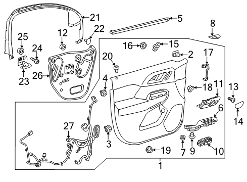 2023 Chevy Traverse Power Seats Diagram
