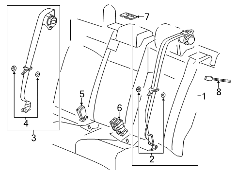 2017 Buick Verano Seat Belt Diagram