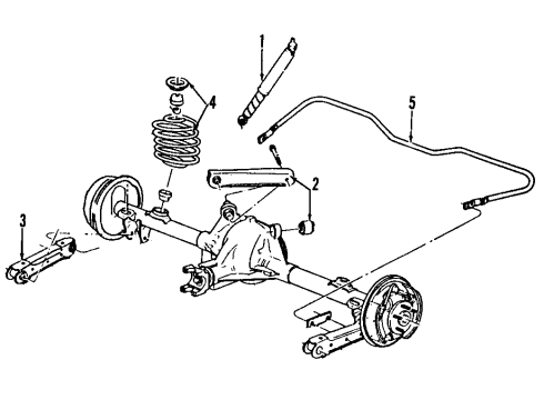 1985 Chevy El Camino Lower Control Arm, Rear Diagram for 10000072
