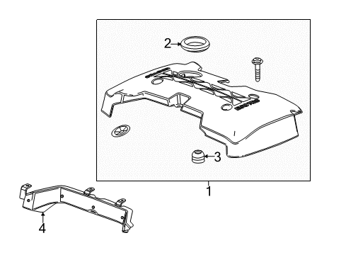2015 Chevy Malibu Engine Appearance Cover Diagram