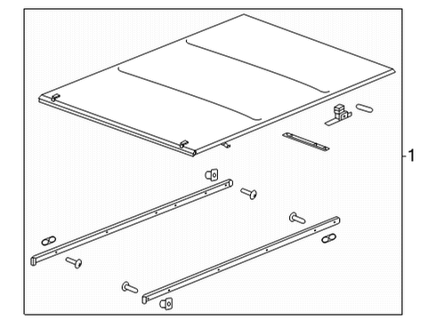 2022 GMC Sierra 3500 HD Exterior Trim - Pick Up Box Diagram 6 - Thumbnail