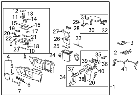2002 Buick Rendezvous Cap Retainer Diagram for 25749635