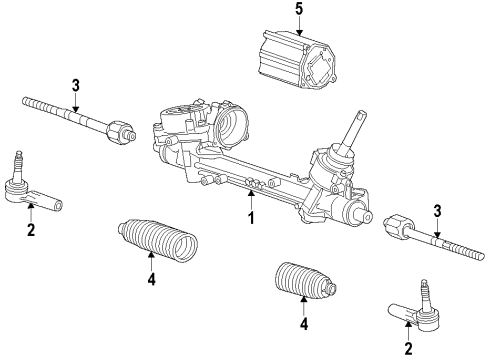 2020 Chevy Impala Steering Column & Wheel, Steering Gear & Linkage Diagram
