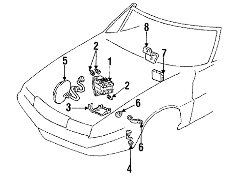 1993 Cadillac Allante Anti-Lock Brakes Diagram 1 - Thumbnail