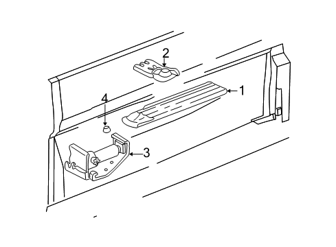 2003 Chevy Silverado 1500 Interior Trim - Cab Diagram 2 - Thumbnail