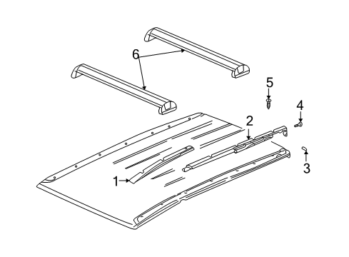 2002 Saturn Vue Luggage Carrier Diagram