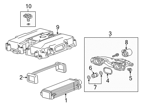 2017 Cadillac CTS Intercooler Diagram