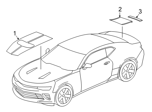 2020 Chevy Camaro Stripe Tape Diagram 4 - Thumbnail