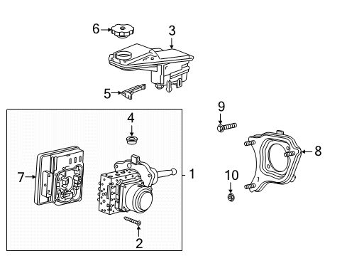 2023 Cadillac XT5 Control Module Diagram for 85124318