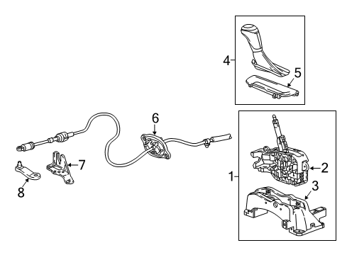 2020 Chevy Malibu Lever Diagram for 84853756