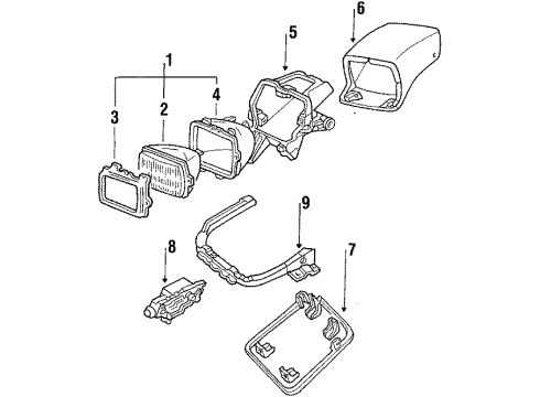 1994 Chevy Corvette Headlamps Diagram
