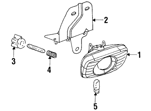 1999 GMC Yukon Fog Lamps Diagram