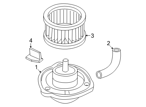 2005 Buick Century Blower Motor & Fan Diagram