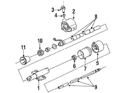 1993 Chevy Lumina APV Ignition Lock Diagram