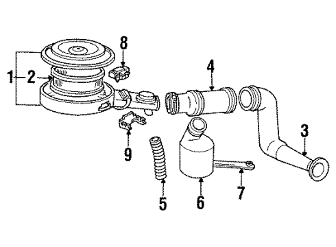 1991 Pontiac Trans Sport Throttle Position Sensor Diagram for 17112404