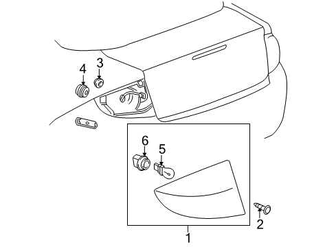 2008 Pontiac G5 Tail Lamps Diagram