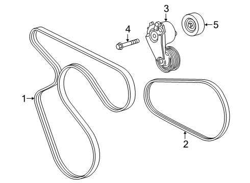 2023 Chevy Express 2500 Belts & Pulleys Diagram