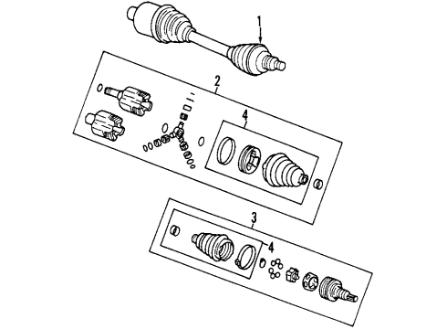 2005 Buick LaCrosse Front Axle Shafts & Joints, Drive Axles Diagram