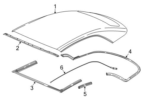 2017 Buick Cascada Top Cover & Components Diagram