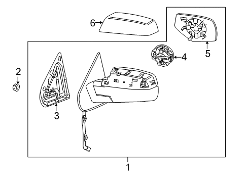 2015 Chevy Silverado 1500 Outside Mirrors Diagram