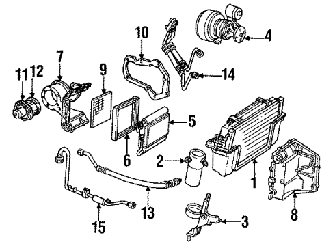 1994 Chevy Corvette A/C Compressor Diagram