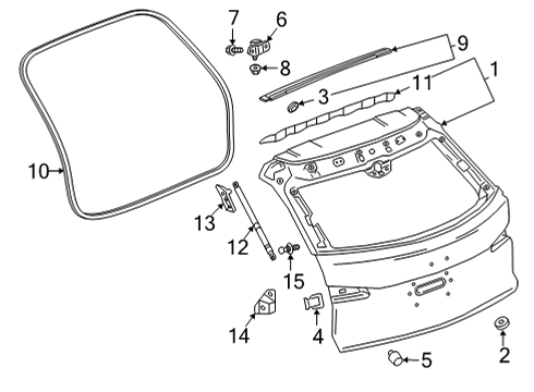 2021 Buick Envision Gate & Hardware Diagram