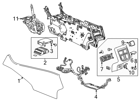 2014 Chevy Impala Shifter Assembly Diagram for 13534686