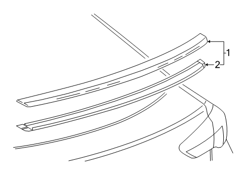 2018 Buick Regal Sportback Rear Spoiler Diagram