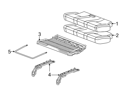 2006 Pontiac Torrent Adjust Bar Diagram for 89041973