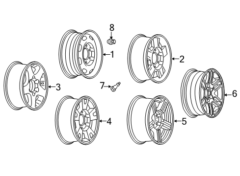 2012 GMC Canyon Wheels Diagram