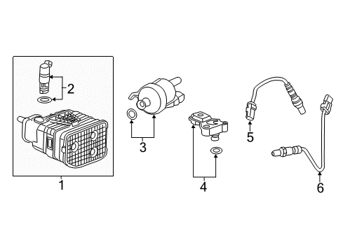 2016 Cadillac ATS Emission Components Diagram