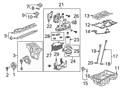 2011 Cadillac SRX Engine Parts, Mounts, Cylinder Head & Valves, Camshaft & Timing, Oil Pan, Oil Pump, Crankshaft & Bearings, Pistons, Rings & Bearings, Variable Valve Timing Diagram