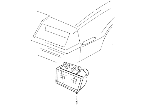 1987 Buick Skyhawk Park Lamps Diagram 1 - Thumbnail