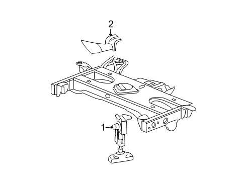 2012 GMC Canyon Spare Tire Carrier Diagram