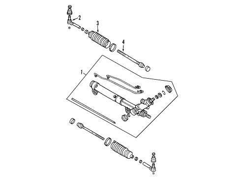 2011 Cadillac DTS P/S Pump & Hoses, Steering Gear & Linkage Diagram