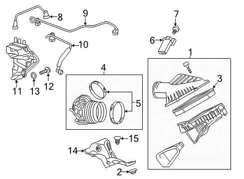 2017 Cadillac CTS Air Intake Diagram