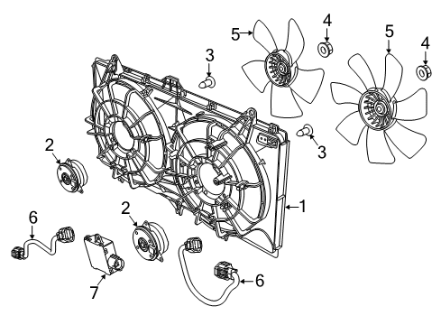 2017 Chevy SS Cooling System, Radiator, Water Pump, Cooling Fan Diagram