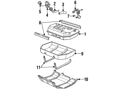 1999 GMC C2500 Suburban Fuel Supply Diagram