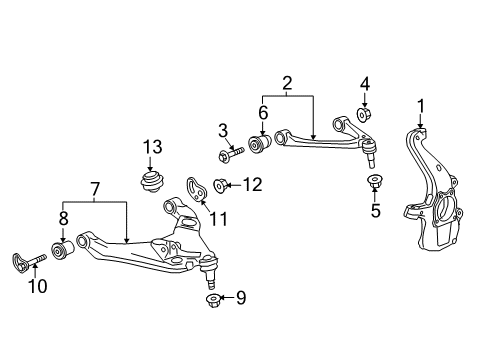 2022 GMC Canyon Front Suspension Components Diagram