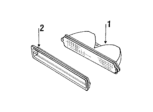 1987 Buick LeSabre Park & Signal Lamps Diagram