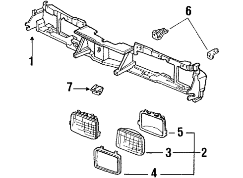 1987 Pontiac 6000 Headlamps Diagram