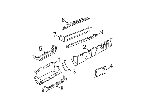 2017 Chevy Express 2500 Rocker Panel Diagram